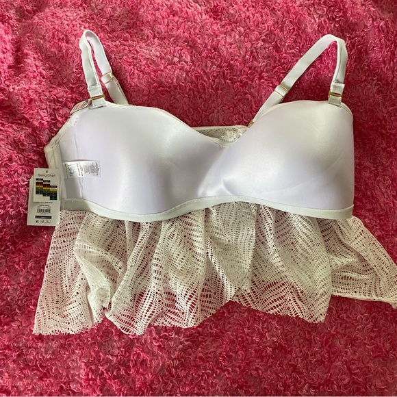 NEW Time and Tru Tankini White Plus Size 3X Straps/strapless Boning Molded Cups - Picture 10 of 16